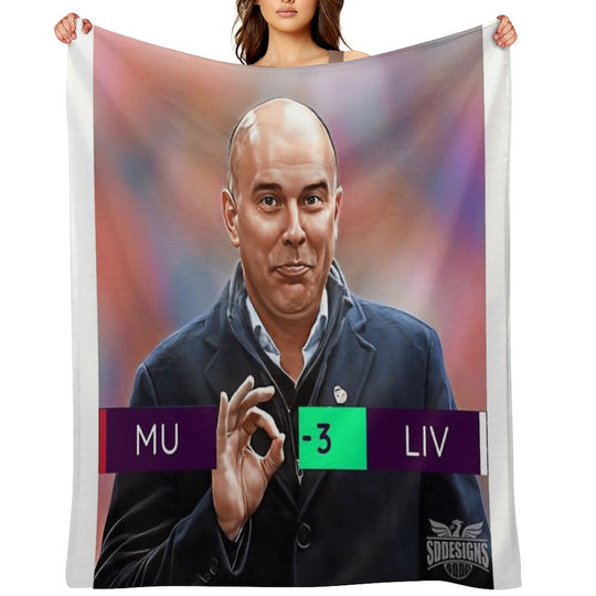 Arne Slot - United 0 Liverpool 3 Durable Throw Blanket
