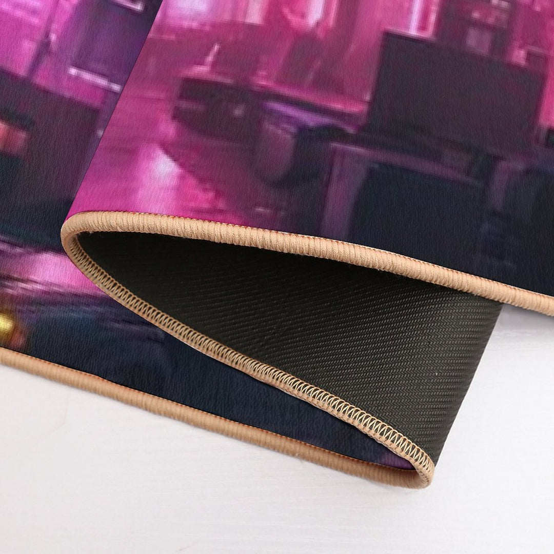 Cyberpunk Night City Art #1  Long-Lasting Bath Mat