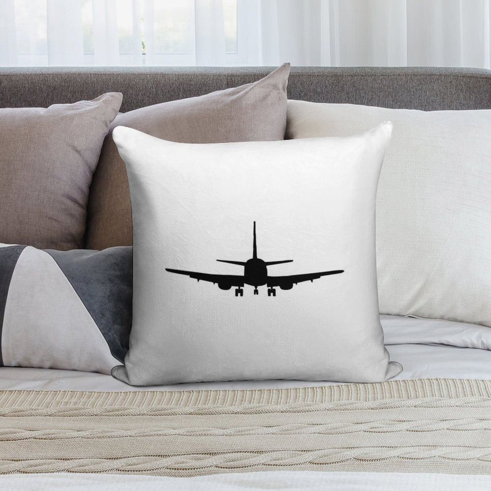 Plane Aviation Soft Reinforced Edging Throw Pillow