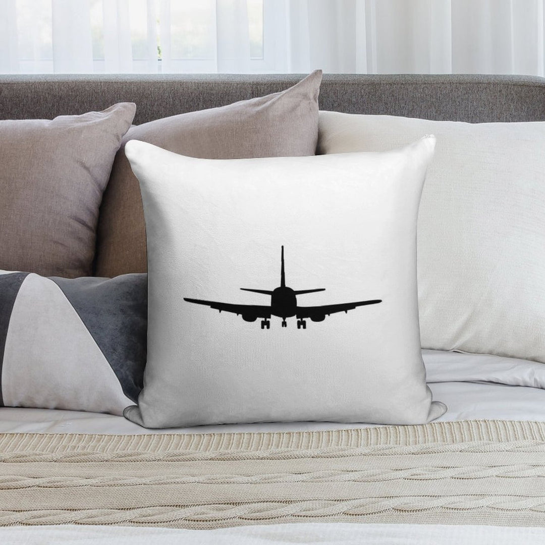 Plane Aviation Soft Reinforced Edging Throw Pillow