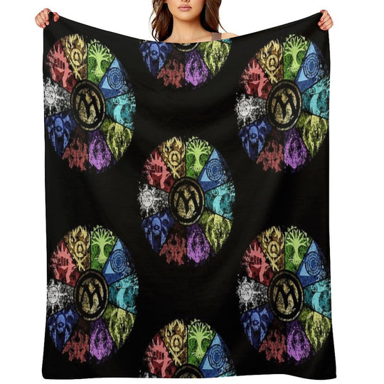 MTG  Faded Guild Wheel Sustainable Throw Blanket