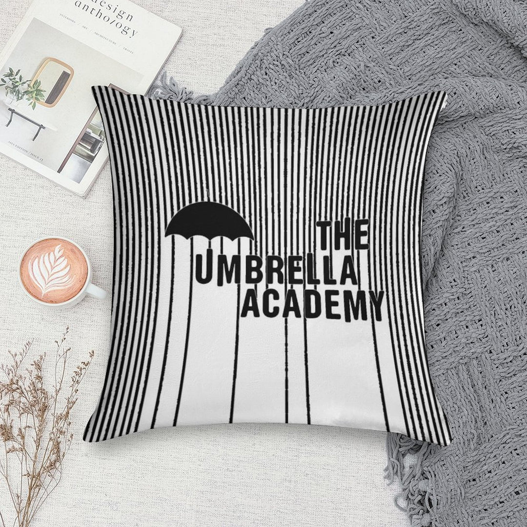 The Umbrella Academy - Logo with Lines Soft Reinforced Edging Throw Pillow