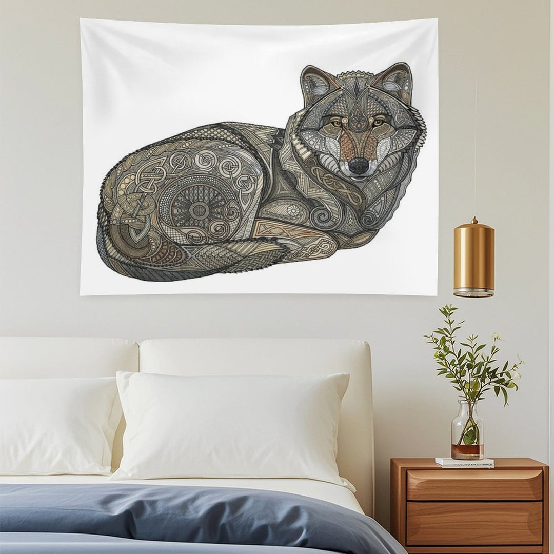 Norse Wolf Tapestry