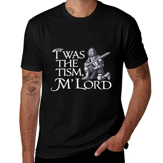 T Was The Tism MLord Meme Funny Memes Internet Memes GenZ  Rolled Sleeves T-Shirt