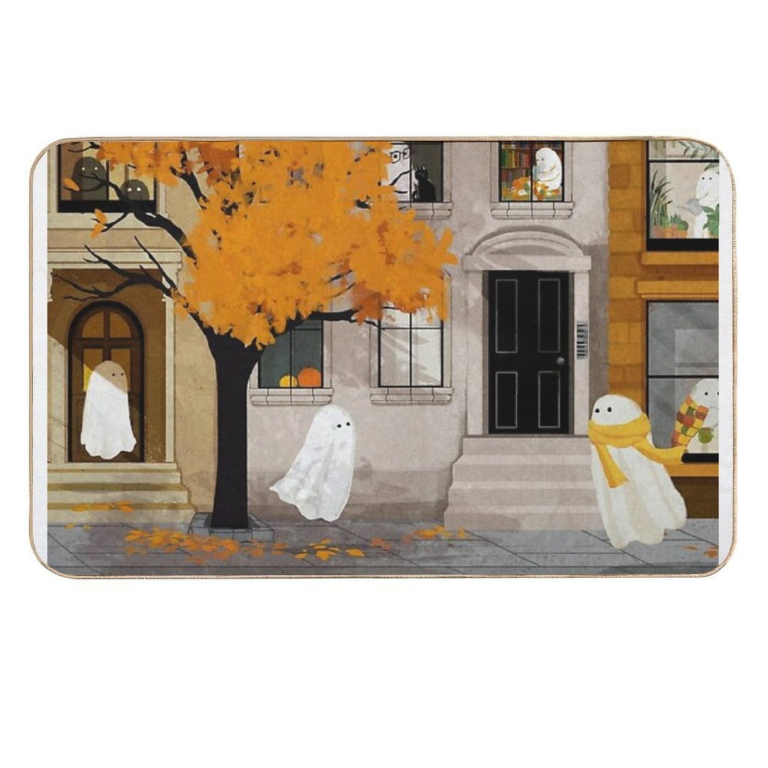 Ghost Town  Easy Maintenance Bath Mat