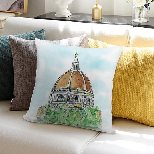 Florence Duomo Soft Washable Throw Pillow