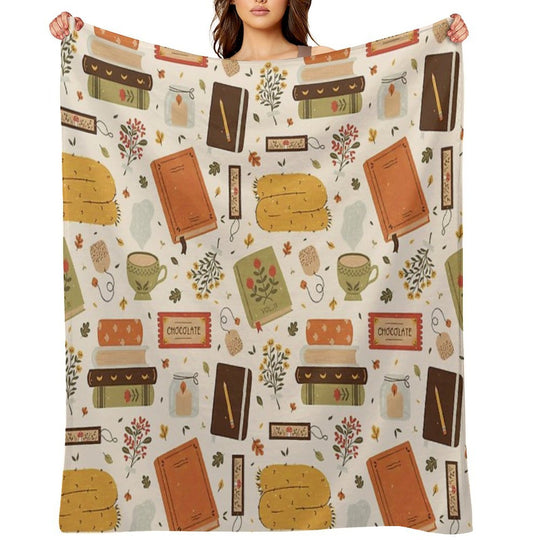 Cozy Reading Time Quick-dry Throw Blanket