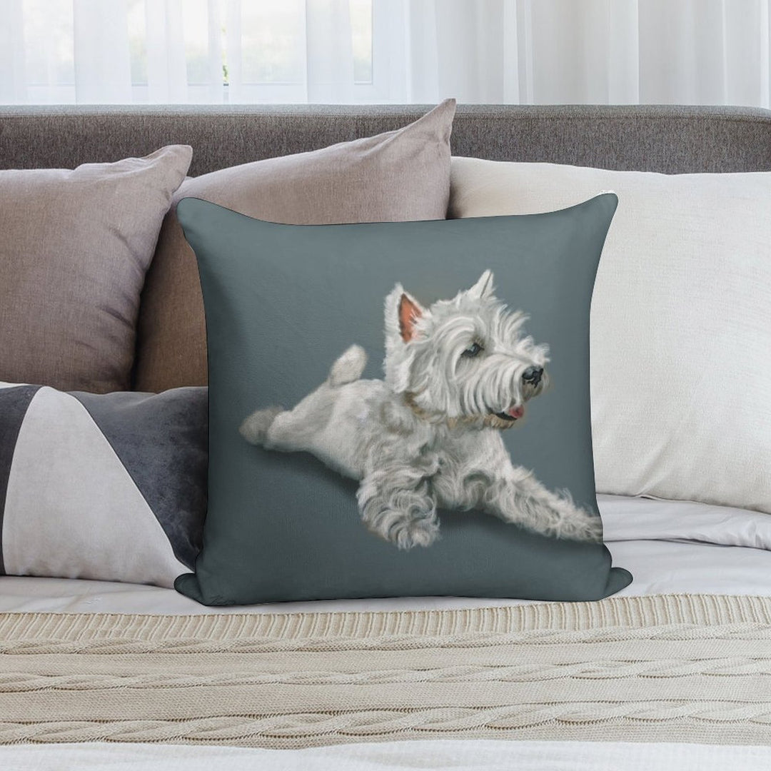 West Highland Terrier Westie Soft Gift Ready Throw Pillow
