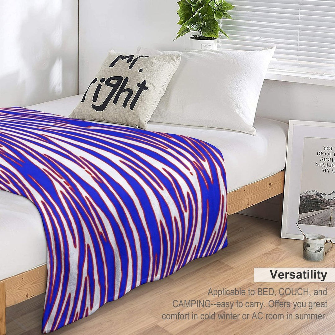 Zuba Print Pattern Eco-conscious Throw Blanket