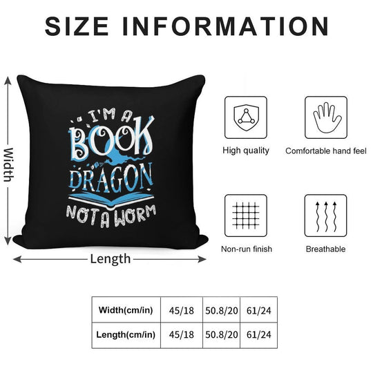 Book Dragon Soft Style Accent Throw Pillow