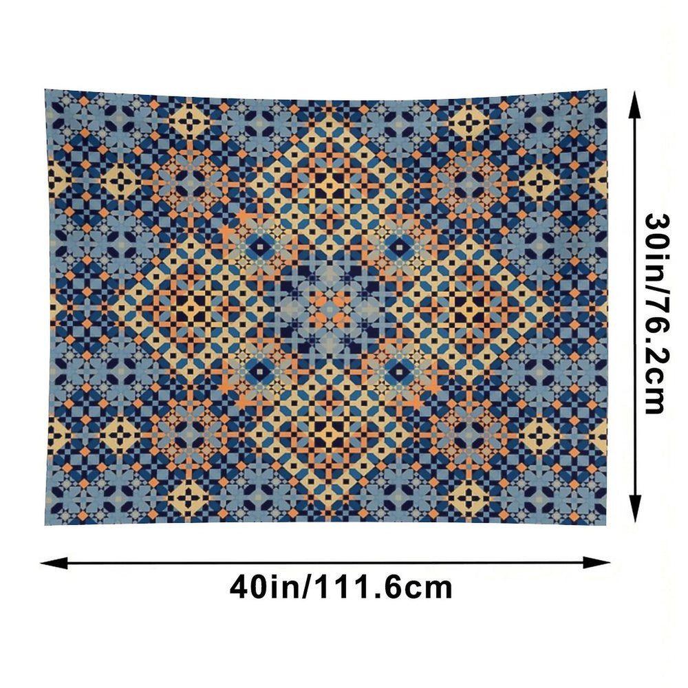 The Four Squares Delicate Islamic Mosaic Tapestry