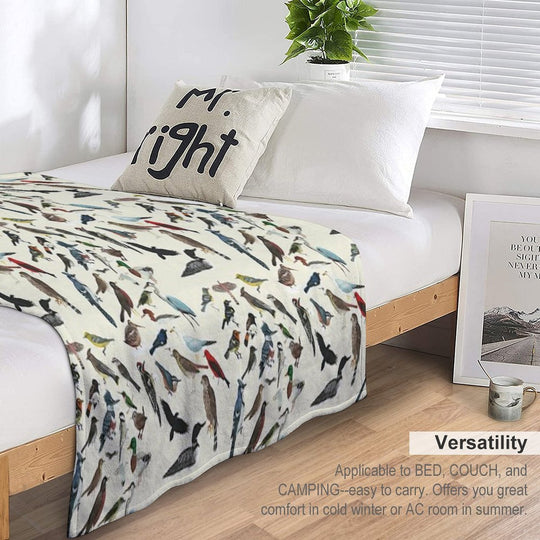 Bird Fanatic Gift-ready Throw Blanket