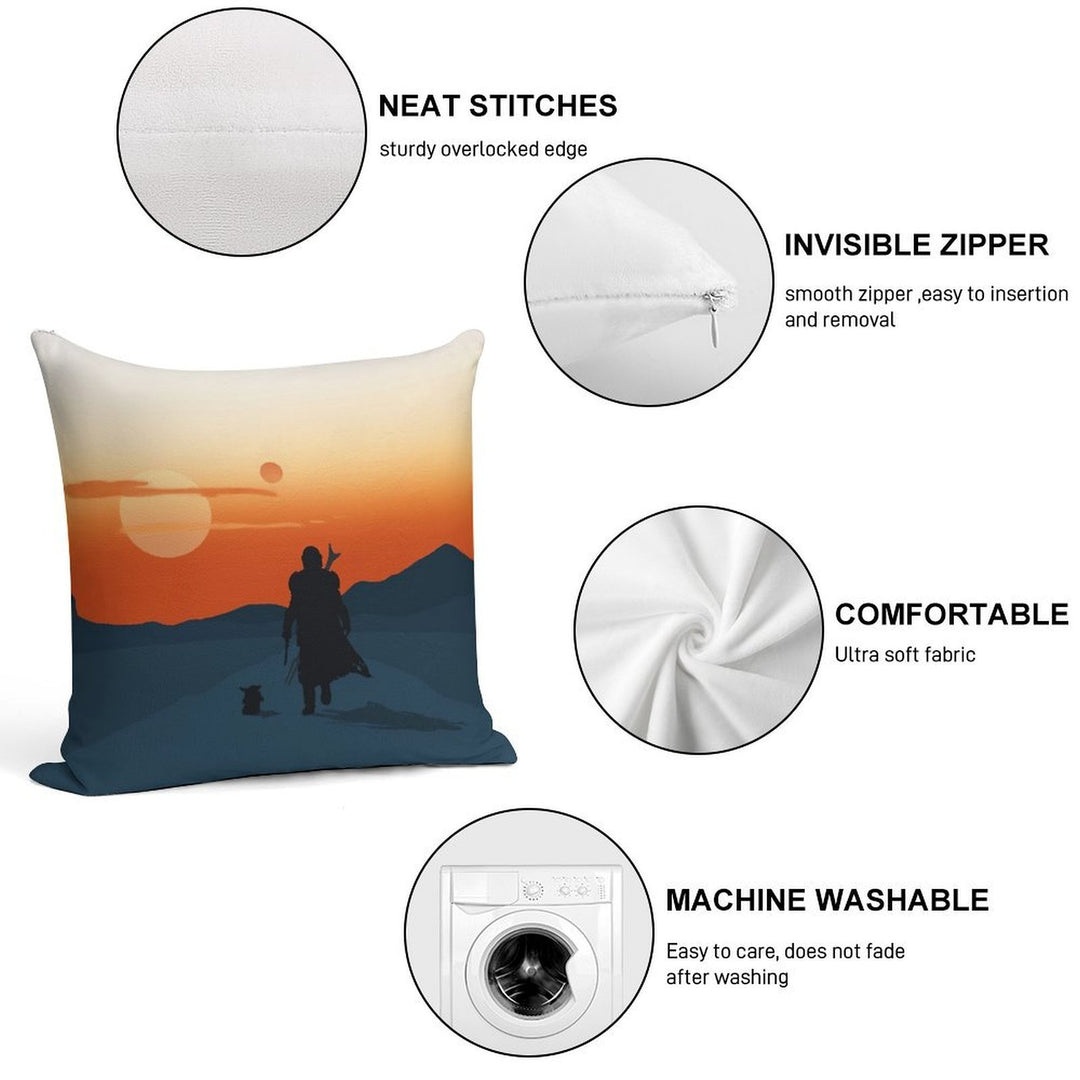 This Is The Way Soft Reinforced Edging Throw Pillow