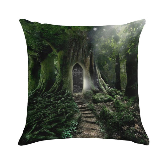 Doorway to Lothlorien Soft Decorative Cover Throw Pillow