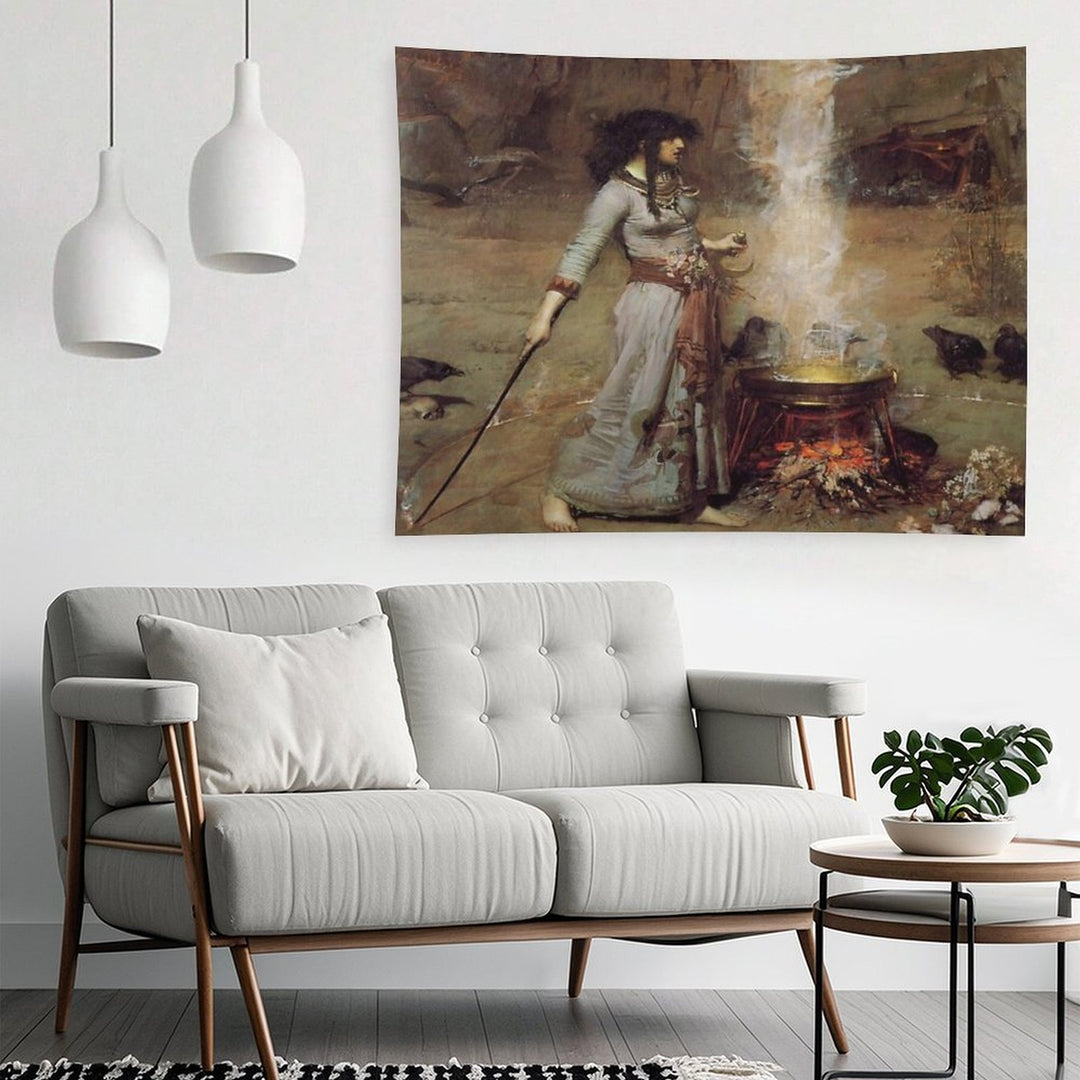 John William Waterhouse - The Magic Circle Tapestry