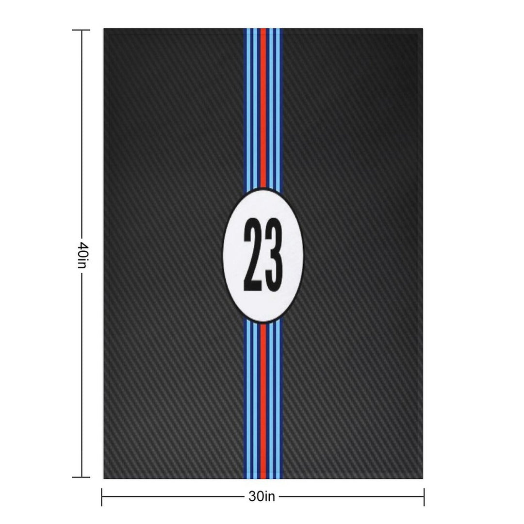 Racing Stripes Carbon Background 23 Velvety-soft Throw Blanket