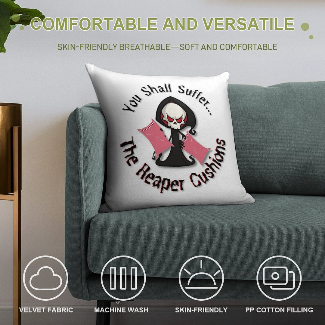 The Reaper Cushions Soft Durable Construction Throw Pillow