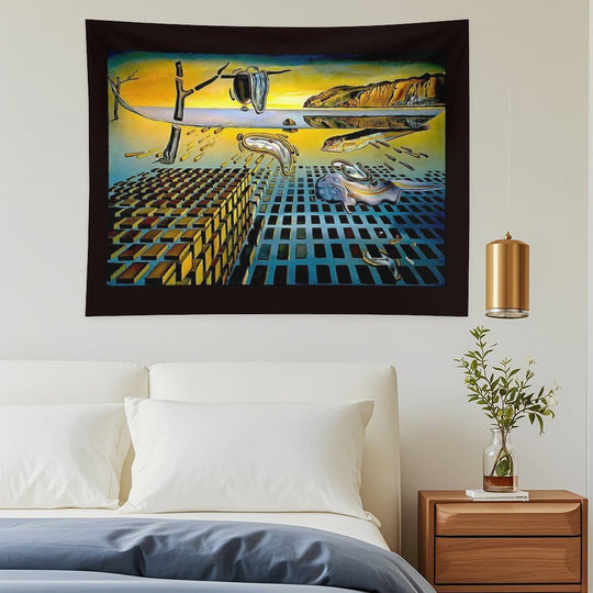 DISINTEGRATION  Vintage Abstract Painting Print Tapestry