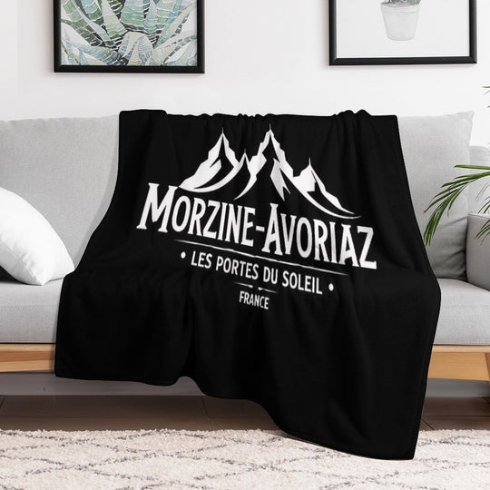 Morzine-Avoriaz - Les Portes Du Soleil - France Plush Throw Blanket