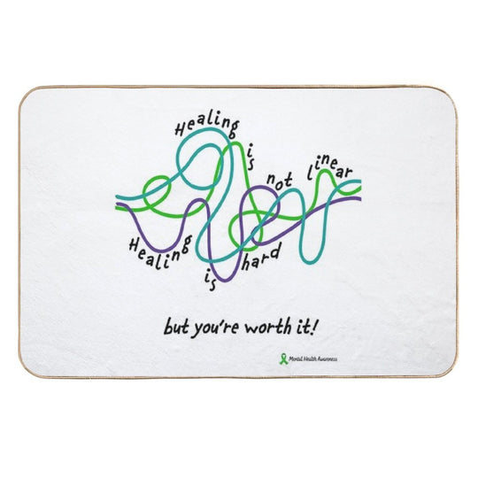 Healing Is Not Linear. Healing Is Hard  High-Traffic Bath Mat