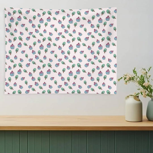 Sweet Smiles – Ice Cream Pattern Tapestry