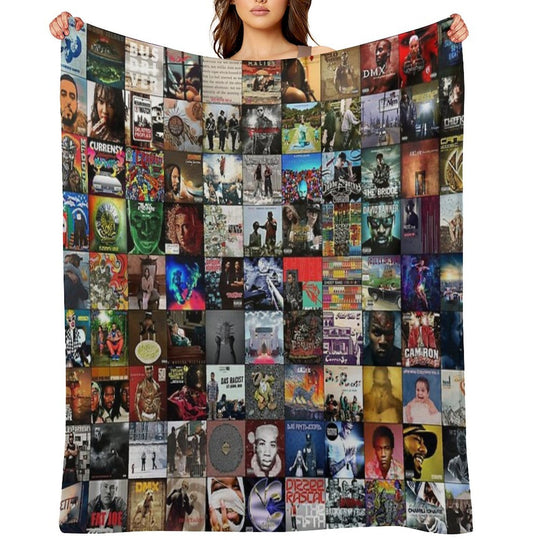 Rap Music Albums Comfort Throw Blanket