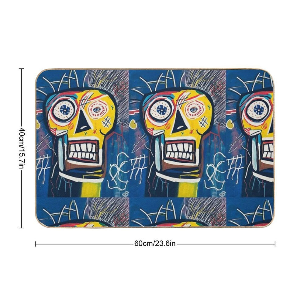 Neon Skull Riot  Multi-Purpose Bath Mat