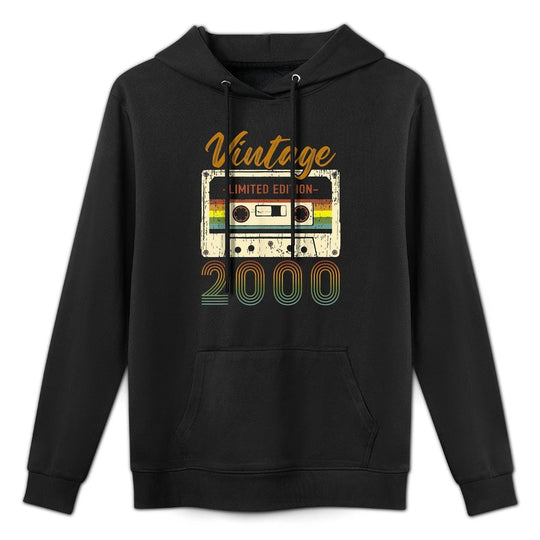 Vintage Cassette Tape Limited Edition 2000 21st Birthday Durable Construction Hoodie