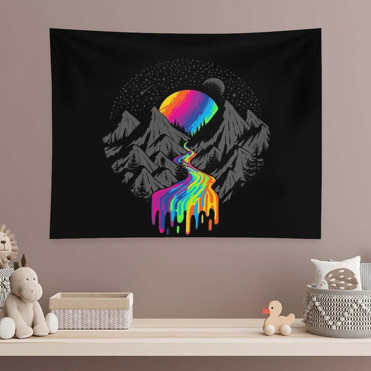 Cosmic River  Surreal Space Planet Tapestry