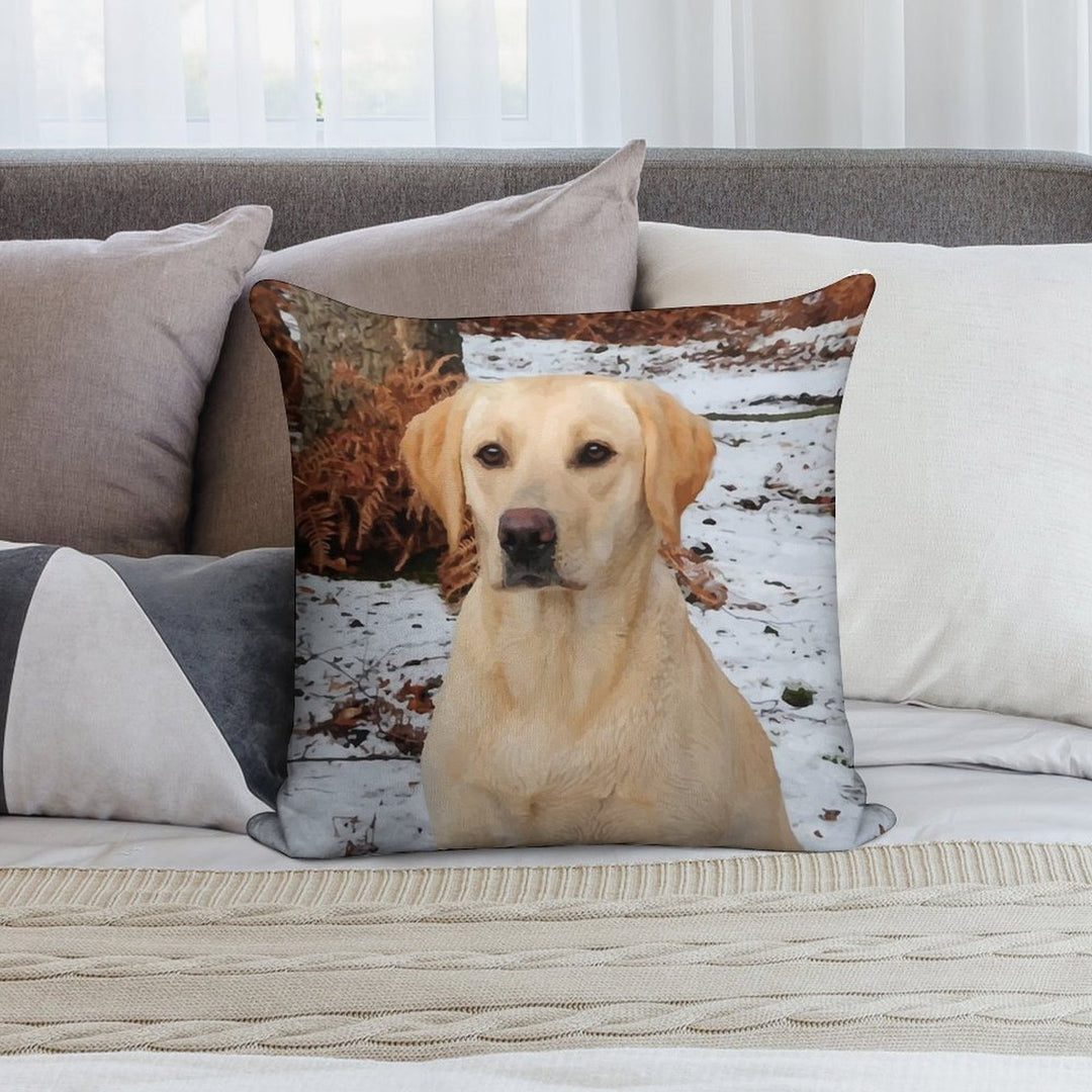 Yellow Lab Soft Multiple Sizes Throw Pillow