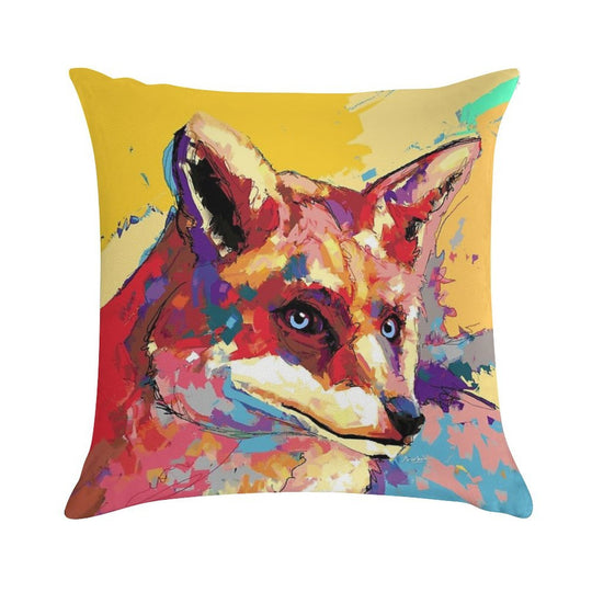 Fox Soft Decorative Cover Throw Pillow