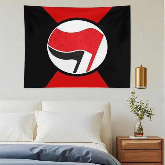 ANTI FASCIST LOGO Tapestry