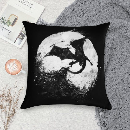 Midnight Desolation Soft Reinforced Edging Throw Pillow