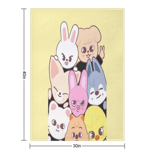 Stray Kids - Skzoo Wrinkle-free Throw Blanket
