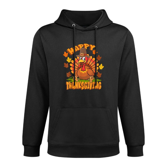 Funny Thanksgiving Happy Turkey Family Dinner Unisex Design Hoodie