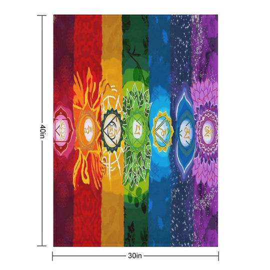 Healing Chakra Blanket Shrink-resistant Throw Blanket