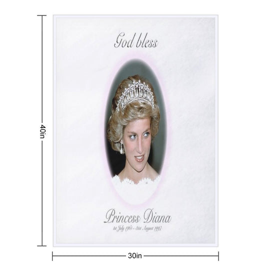 God Bless Princess Diana - Remembrance Comfort Throw Blanket