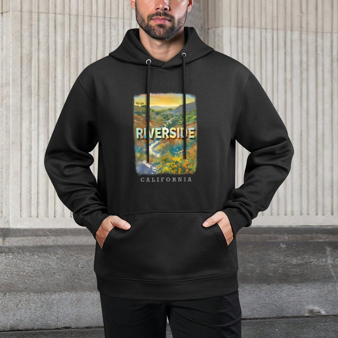 Riverside California CA Natural Landscapes SD425 Colorfast Hoodie