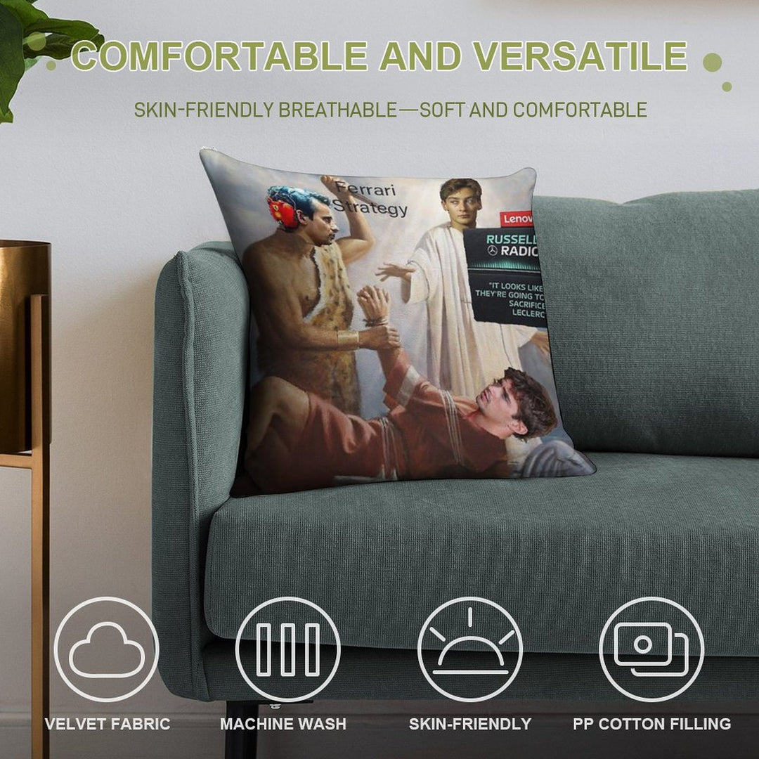 They're Going to Sacrifice Leclerc Soft Bedroom Essential Throw Pillow