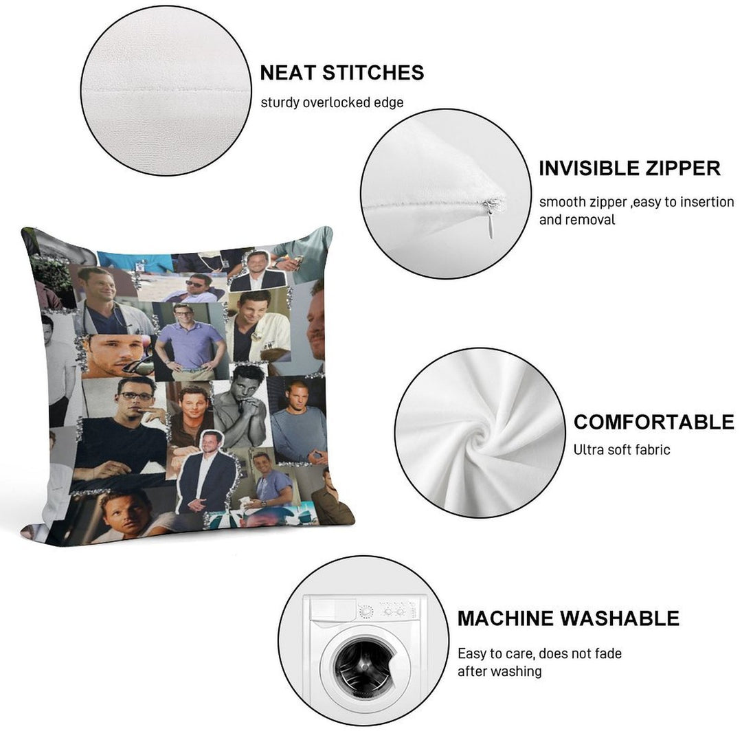 Alex Karev Collage Soft Gift Ready Throw Pillow