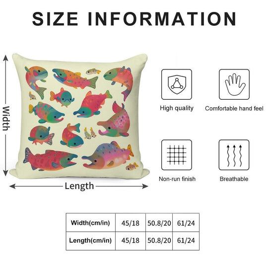 Salmon Day Soft Gift Ready Throw Pillow