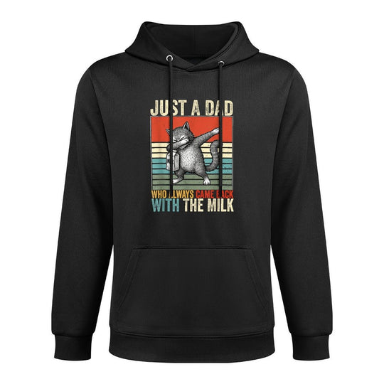 Just A Dad Who Always Came Back With The Milk Fathers Day Colorfast Hoodie