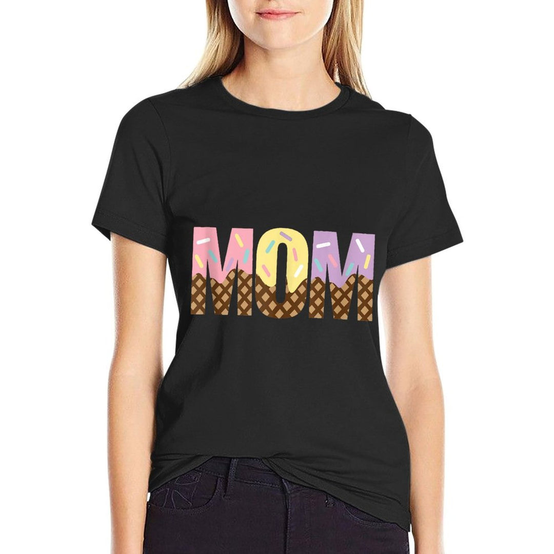 Mom Of The Sweet One Ice Cream 1st First Family Mothers Day  Breathable T-Shirt
