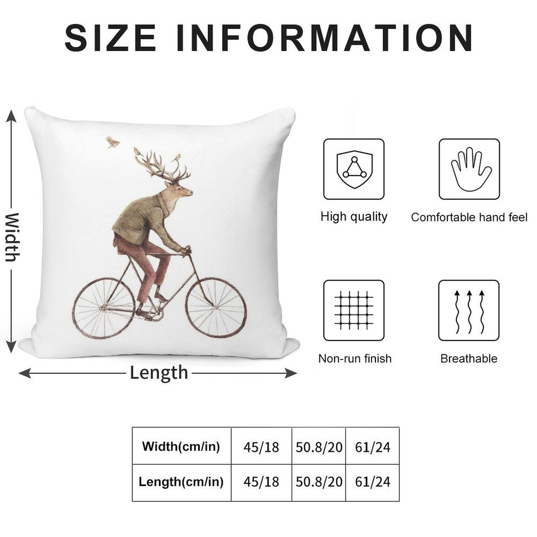 Even A Gentleman Rides Soft Easy Maintenance Throw Pillow