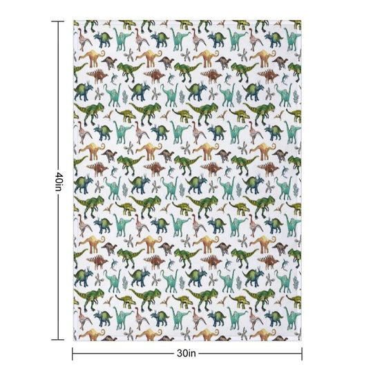 Dino-Mite Dreams for Kids  Trendy Dinosaur Pattern  Unique Gift Idea. Comfort Throw Blanket