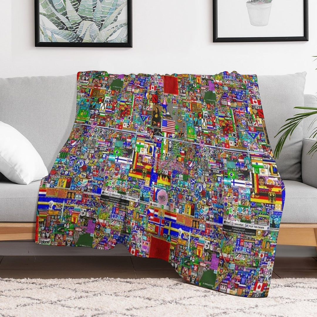 RPlace 2017 - 4000x4000 Eco-conscious Throw Blanket