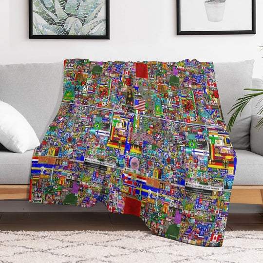 RPlace 2017 - 4000x4000 Eco-conscious Throw Blanket