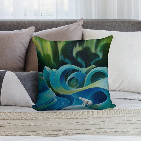 Free Floe Horizon Detail Soft Bedroom Essential Throw Pillow