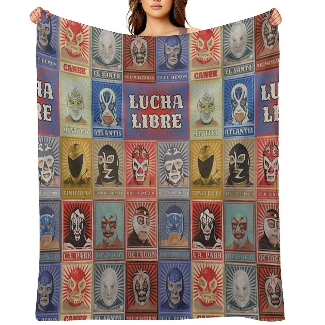Lucha Libre Legends Lightweight Throw Blanket