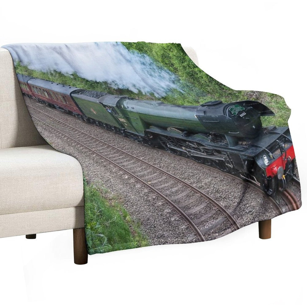 The Flying Scotsman Machine-washable Throw Blanket